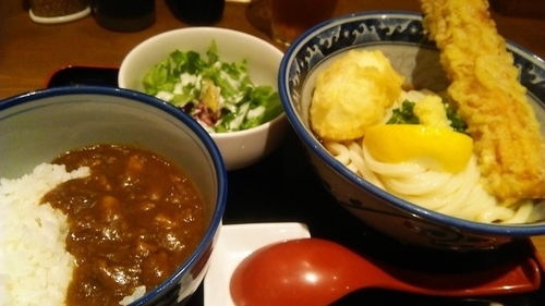 「ちく玉カレーランチ 1080円」@難波千日前 釜たけうどん 八重洲北口店の写真