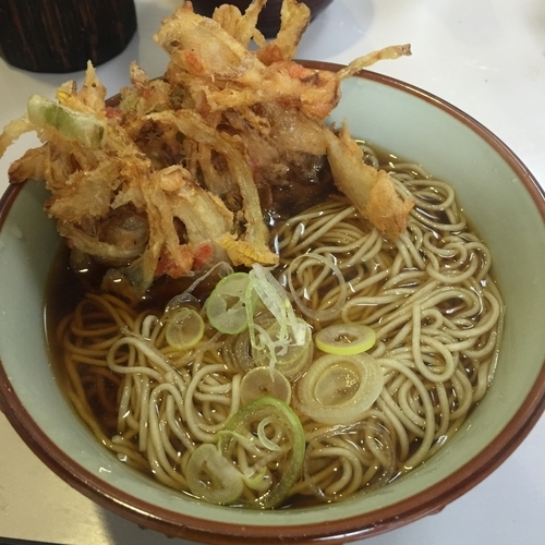 「かき揚げ（￥380）」@文殊 両国本店の写真