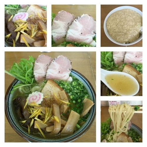 「限定 鶏スープ天然柚子塩ラーメン&チャーシュー&とろろ飯」@MENYA 食い味の道有楽の写真