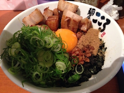 「台湾混ぜそば + ネギ増し」@麺屋こころ 六角橋店の写真