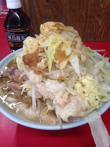 「ラーメン小 豚入り」@ラーメン二郎 新潟店の写真