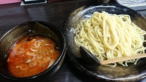 「辛味つけ麺（大盛り）」@つけ麺隅田の写真