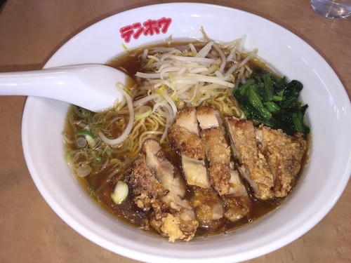 「山賊揚げラーメン（大盛）」@テンホウ カインズ豊科店の写真