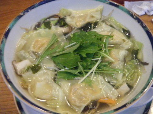 「生うにワンタン麺・塩（限定４食）1200円」@割烹 京枡の写真
