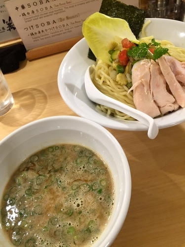 「鶏白湯魚介つけSOBA大」@銀座 篝 銀座エチカ店の写真