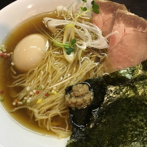 「ダシ黒soba味玉」@中華そば 先崎の写真