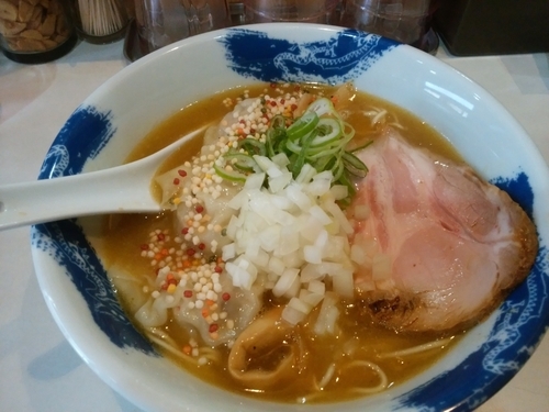 「濃厚塩ワンタン麺」@麺屋 扇 SENの写真