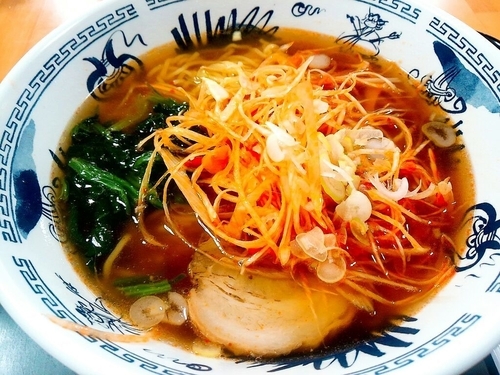 「ネギラーメン　670円」@ダイシンファミリーレストランの写真