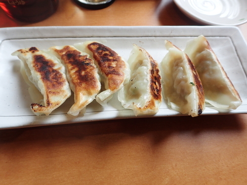 「焼餃子(6個)(300円)」@らーめん 福家の写真