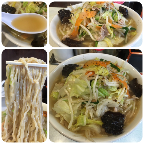 「タンメン(中盛、太麺)¥800」@麺処 まるよし商店の写真