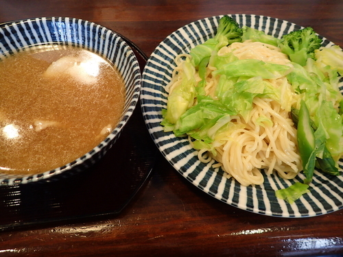 「【期間限定】豚肉おろしつけ麺」@めんや 薫寿の写真