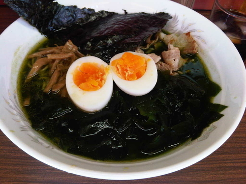 「青色ラーメン」@楽食拉麺 菊やの写真