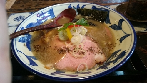 「鶏白湯にぼしらーめん」@堀切とんこつ麺屋 神髄の写真