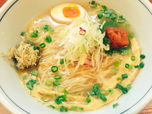 「（限定）冷し梅塩SOBA¥780＋特製チャーハン¥500」@麺家 Shumen Doushiの写真