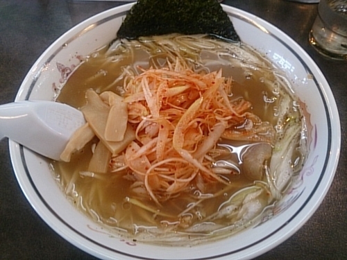 「王様中華そば 辛ネギトッピング」@ハルピンラーメン 松本並柳店の写真