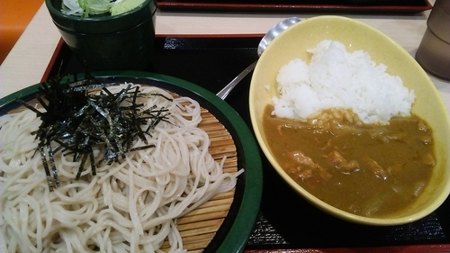 「カレーセット 500円」@ゆで太郎 小岩北口店の写真