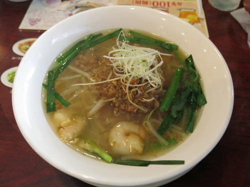 「担仔汁ビーフン：749円＋消費税」@バーミヤン 足立保塚店の写真