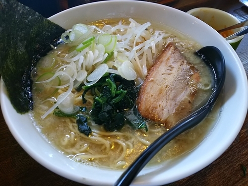 「塩  ：細麺　（麺大盛り）」@信州麺屋 とんずら －カエン－の写真