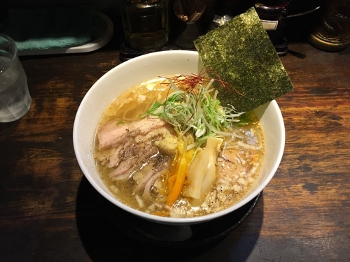 「味玉白鶏麺」@屋台らーめん 鷹流 高田馬場店の写真