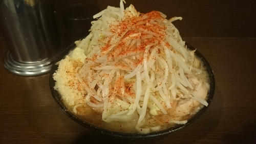 「大ダブル、ヤサイ、ニンニク、トウガラシ」@ラーメン二郎 JR西口蒲田店の写真