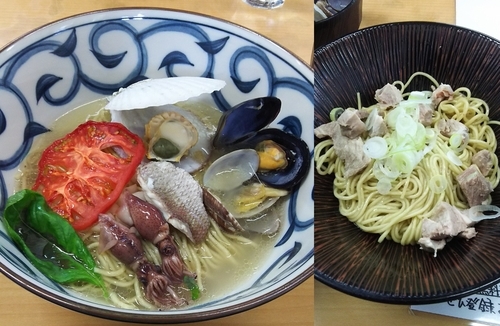 「キクヤのアクアパッツァ風中華そば～自家製ドライトマト添え～」@㐂九家の写真