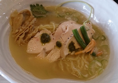 「鶏白SOBA」@つくばらーめん 鬼者語 -オニモノガタリ-の写真