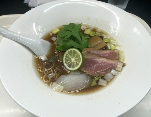 「鴨そば900円」@饗 くろ㐂の写真