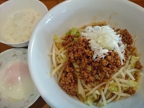 「まぜそば¥730-¥50(麺少なめサービス)=¥680」@自家製麺 ラーメン慶の写真