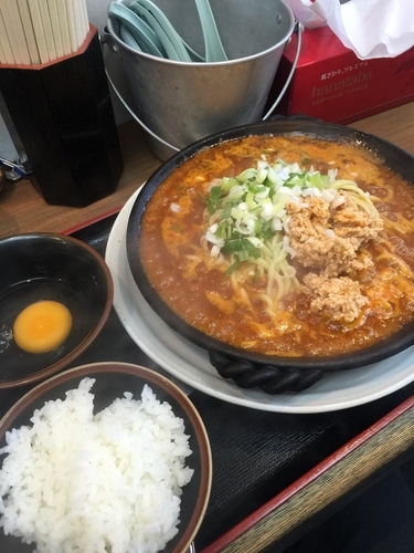 「汁あり油そば 燃えよドラゴン」@濃厚豚骨ラーメン 竹三郎の写真