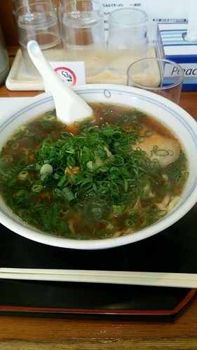 「ニンニクラーメン（800円）」@ラーメンショップ 味のなかむらの写真