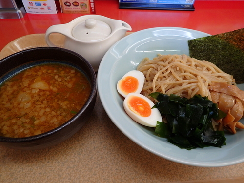 「【期間限定】濃厚えび醤油つけめん」@ラーメン山岡家 福島矢野目店の写真