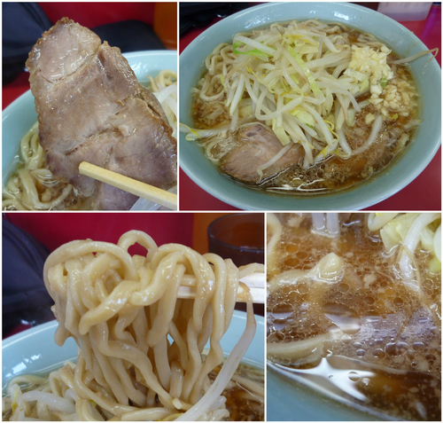 「小ラーメン¥690（かため・野菜少なめ・ニンニク）」@ラーメン二郎 中山駅前店の写真