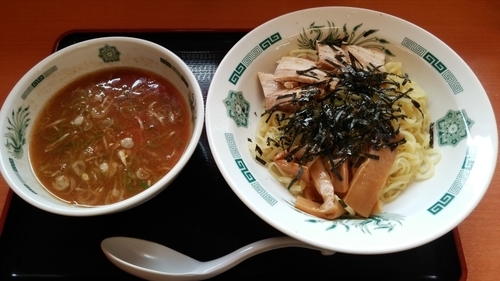 「和風つけ麺(あつもり)」@熱烈中華食堂 日高屋 中野店の写真