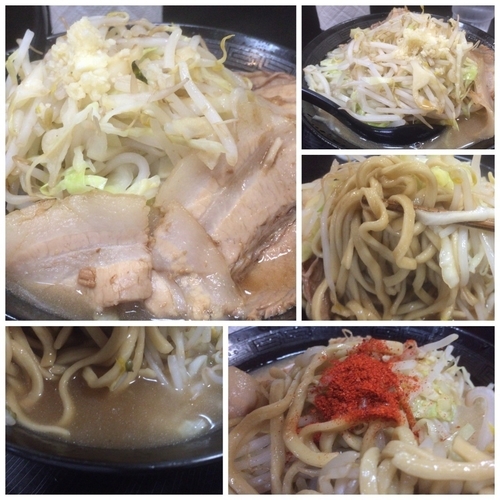 「ラーメン 並 700円 （ヤサイチョイマシニンニク）」@自家製太麺 ドカ盛 マッチョ 三ノ宮店の写真