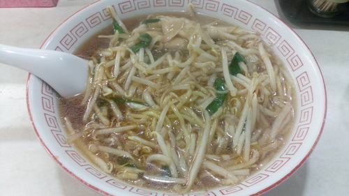 「あんかけもやしそば1.5玉（660円）」@中華料理 おおくまの写真