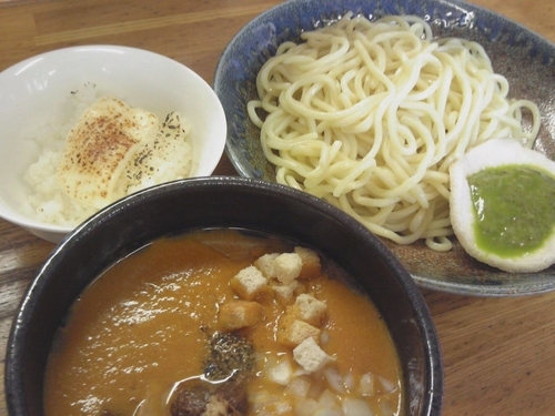 「【限定】海老のビスク風つけ麺￥880」@麺屋信玄の写真