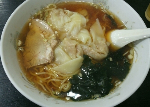 「ワンタンメン　730円」@中華料理 福源樓の写真