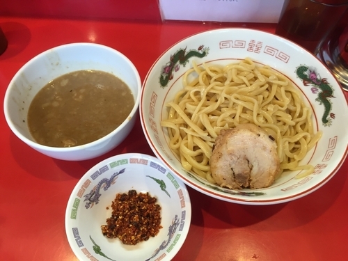 「【3周年記念限定】辛煮干つけ麺 900円」@ジャンプの写真