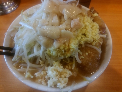 「小ブタしょうが　ニンニクアブラ」@ラーメン二郎 八王子野猿街道店2の写真