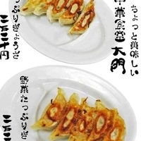 野菜たっぷりと肉汁たっぷり餃子　どちらも220円