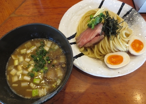 「濃厚豚骨魚介つけ麺＋クーポン味玉　780円」@麺処 ほん田の写真