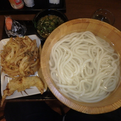 「釜揚(特)(480円→240円)他」@丸亀製麺 広島宇品店の写真