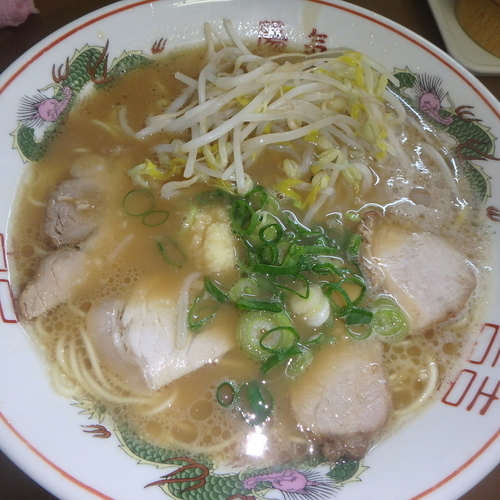 「中華そば(600円)(ニンニク)」@陽気 江波本店の写真