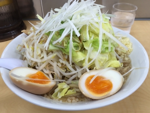 「特ぎ郎＋野菜（￥1000＋サービス）」@ら〜めんぎょうてん屋GOLD 東名厚木店の写真