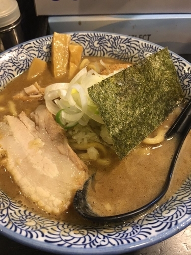 「濃厚狼煙らーめん780円+煮干和え玉200円」@狼煙 〜NOROSHI〜の写真