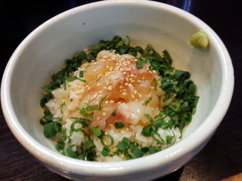 「【限定】ミニ鯛丼」@麺処 夏海の写真