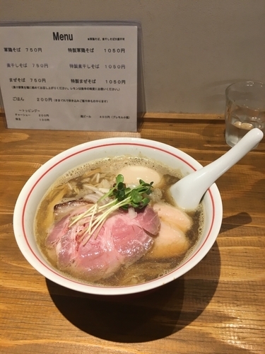 「特製煮干そば」@麺尊 RAGEの写真