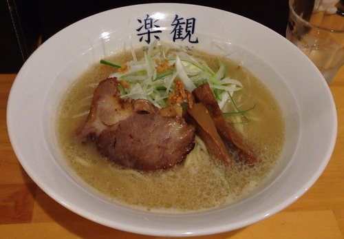 「鶏しじみ(あっさり)800円」@楽観（赤）の写真