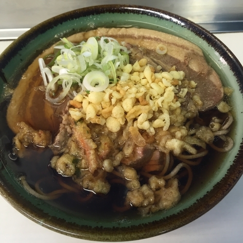 「元祖厚切り肉そば（￥680）」@豊しま 江戸川橋店の写真