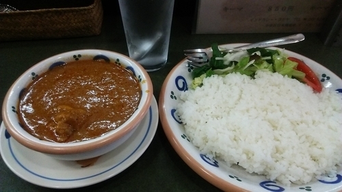 「Ａランチ チキン 750円」@インドカレー フジヤの写真